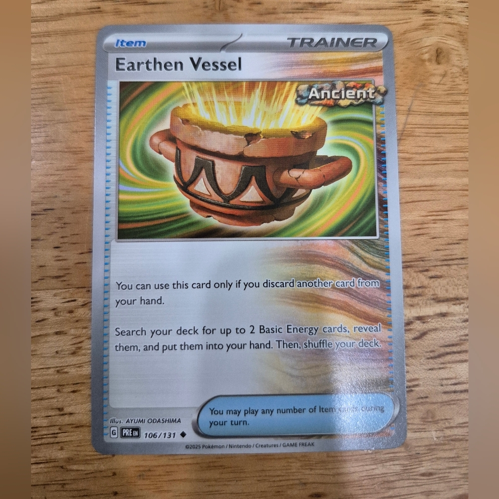 QTY 22 Pokemon Earthen Vessel Item Trainer Card